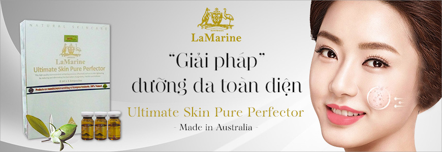 Tinh chất trắng da nhau thai cừu Lamarine Ultimate Skin Pure Perfector 1